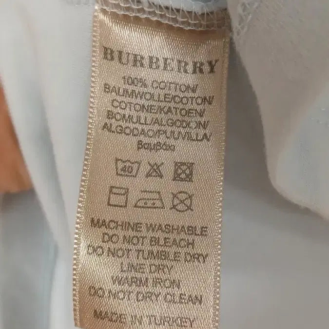 [BUNJANG] Burberry Cotton T-shirt Sky Blue (M) / 버버리 코튼 티셔츠 하늘색 M사이즈