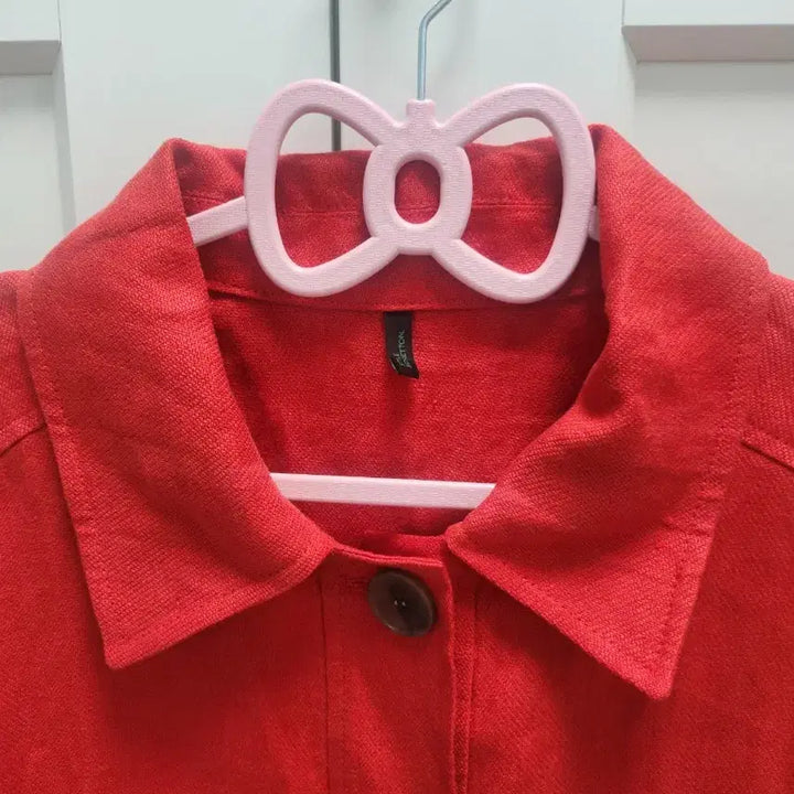 [BUNJANG] Benetton Red Lettering Point Jacket / 베네통 레드 자켓 + 레터링 포인트
