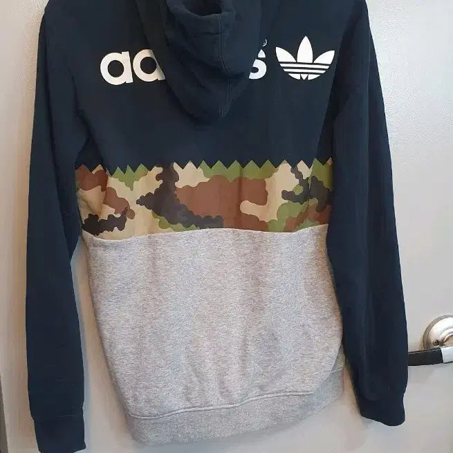 [BUNJANG] Adidas Camo Color Block Hoodie 105 / 아디다스 카모 배색 후드티105