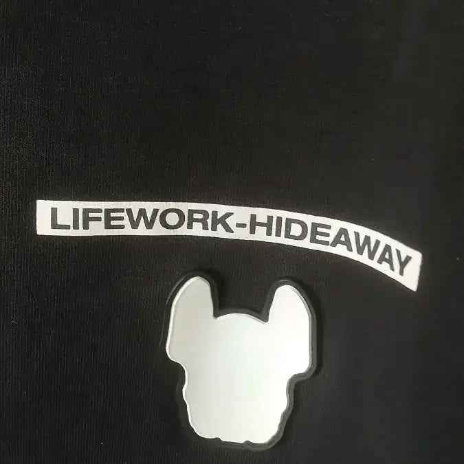 [BUNJANG] LifeWork Black Sweatshirt L Size / 라이프워크 블랙 맨투맨 L사이즈 사용감 목약간늘어짐 손목헤짐