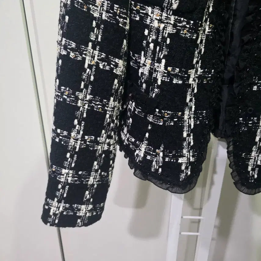[BUNJANG] LYNN Black Tweed Jacket / LYNN 블랙 트위드 자켓