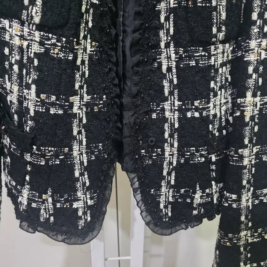 [BUNJANG] LYNN Black Tweed Jacket / LYNN 블랙 트위드 자켓