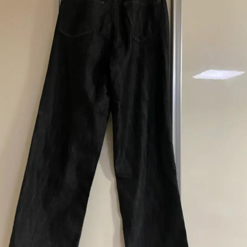 [SOLD OUT] 아우라진 흑청 데님 와이드 팬츠 통바지 28