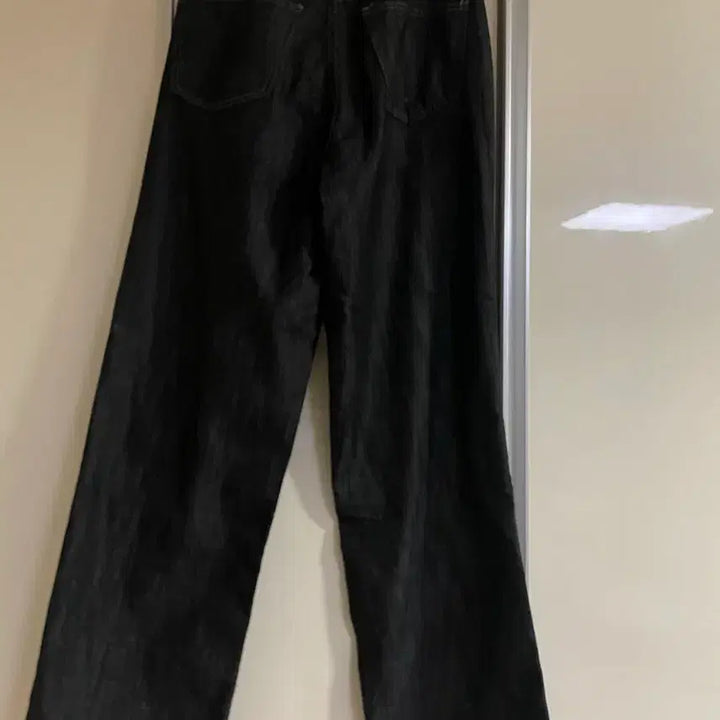 [SOLD OUT] 아우라진 흑청 데님 와이드 팬츠 통바지 28