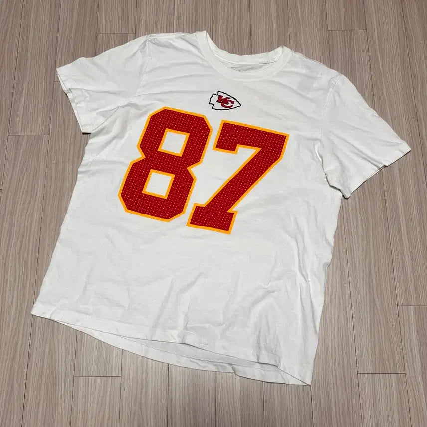 [BUNJANG] Nike Kansas City 87 White T-shirt XL / 나이키 캔자스시티 87번 화이트 반팔 티셔츠 XL
