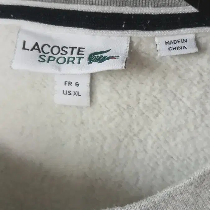[BUNJANG] Lacoste Sport Gray Crewneck Sweatshirt XL / 라코스테 스포츠 맨투맨 XL사이즈