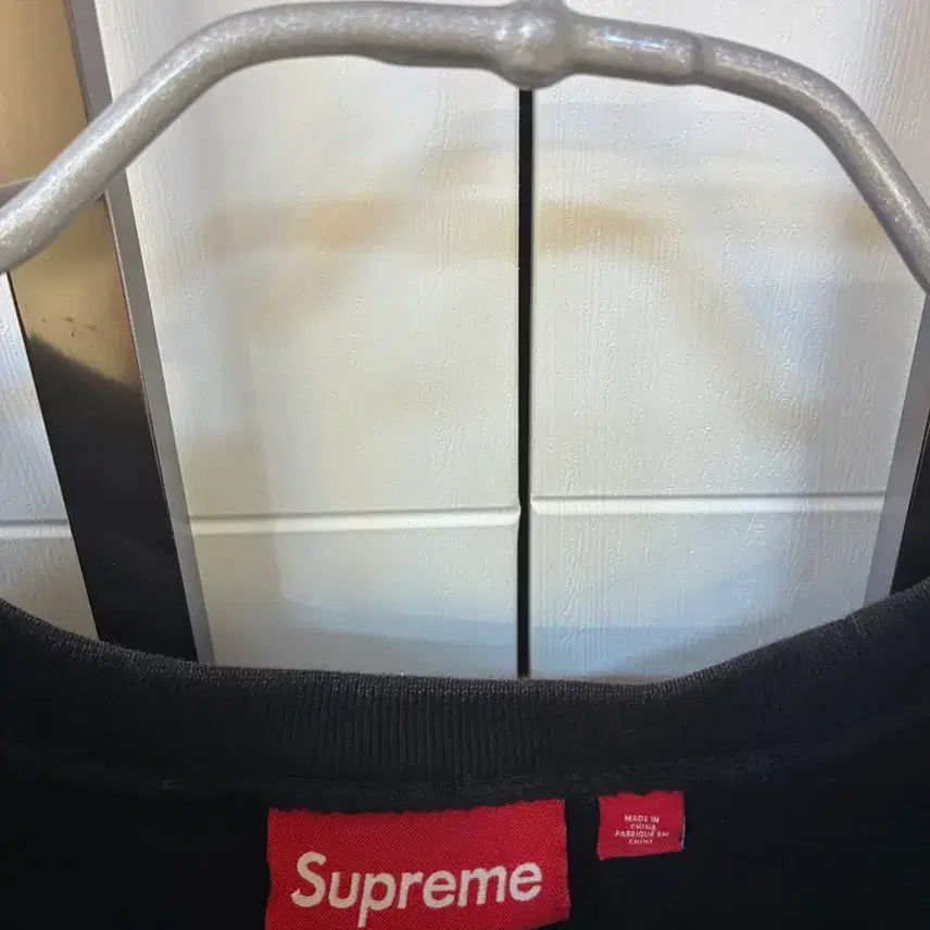 [BUNJANG] Supreme Washed Box Logo Crewneck Black / 슈프림 워시드 박스 로고 크루넥 블랙