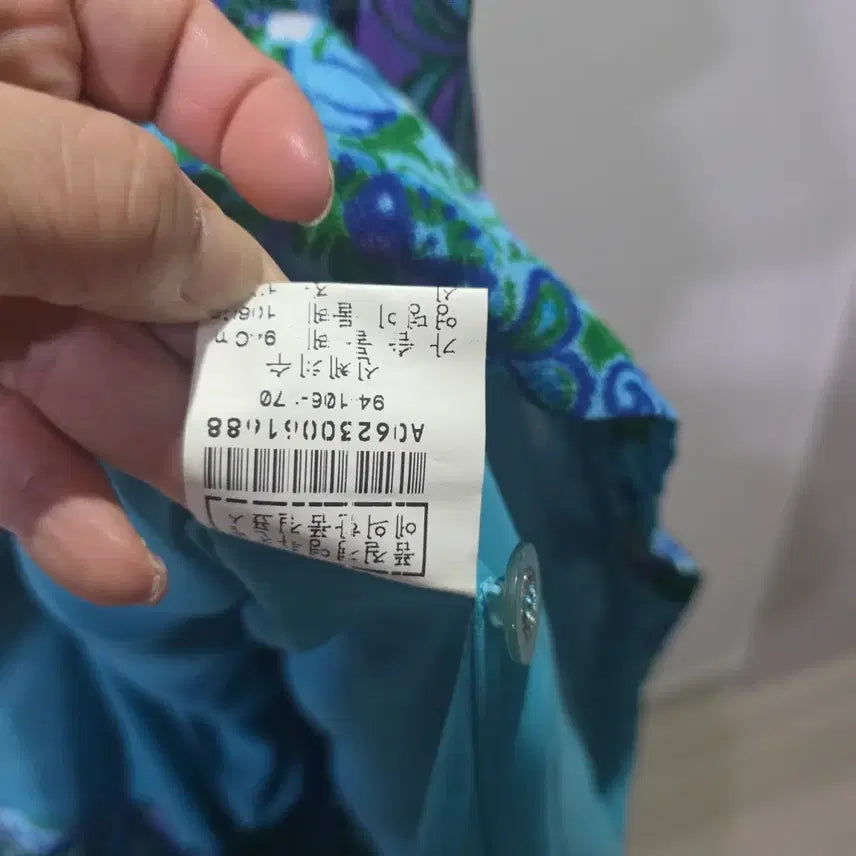 [BUNJANG] Choi Bok Ho Floral Pattern Short Sleeve Dress / 최복호 고급 플라워 패턴 반팔 원피스