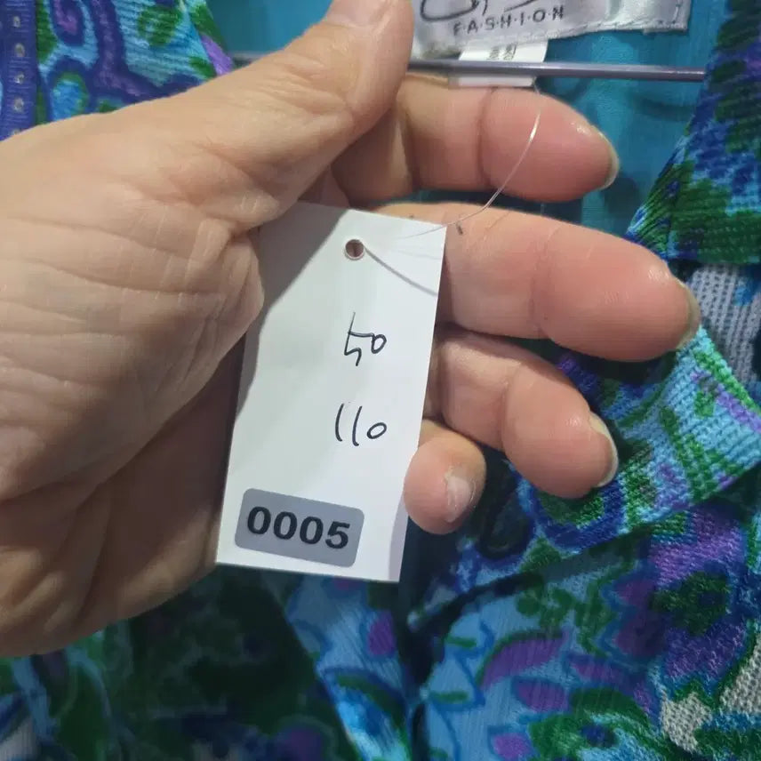 [BUNJANG] Choi Bok Ho Floral Pattern Short Sleeve Dress / 최복호 고급 플라워 패턴 반팔 원피스