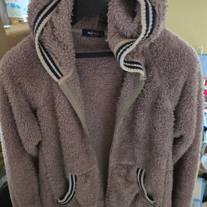 [BUNJANG] Meli Melo Sherpa Hoodie Zip-up / meli melo 멜리멜로 뽀글이 후드집업