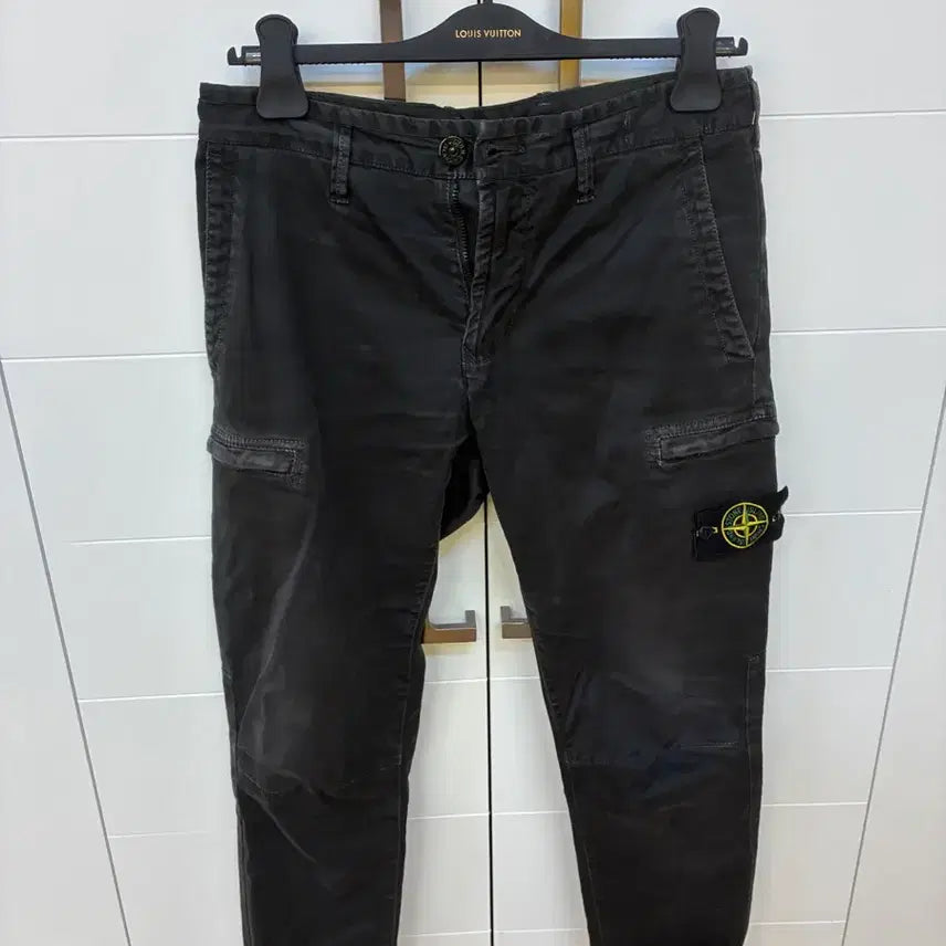 [BUNJANG] Stone Island Old Effect Cargo Pants Black / 스톤아일랜드 올드이펙트 카고 팬츠 블랙