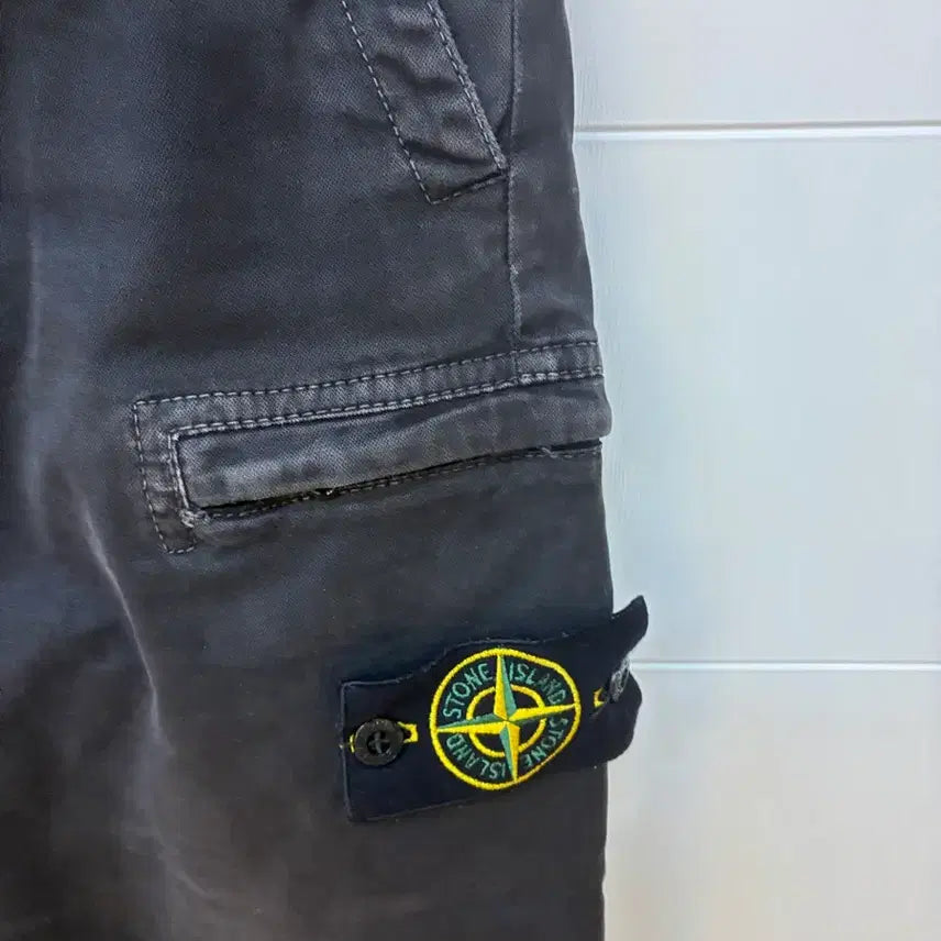 [BUNJANG] Stone Island Old Effect Cargo Pants Black / 스톤아일랜드 올드이펙트 카고 팬츠 블랙
