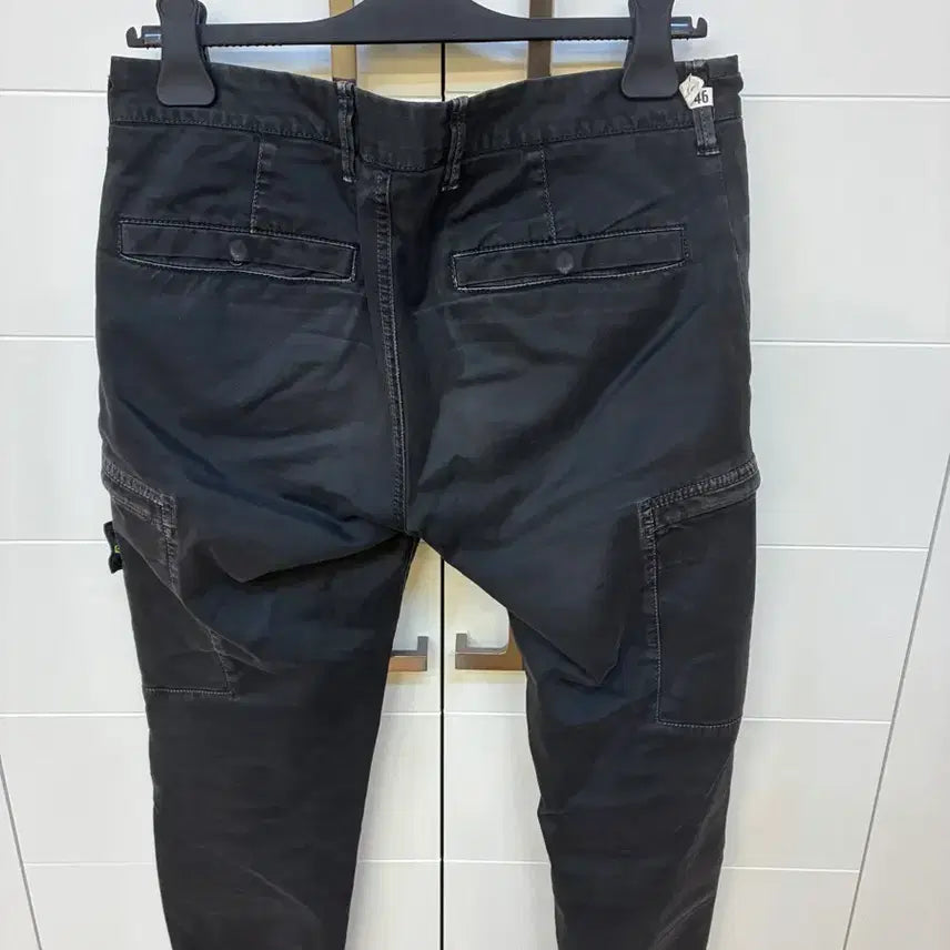 [BUNJANG] Stone Island Old Effect Cargo Pants Black / 스톤아일랜드 올드이펙트 카고 팬츠 블랙