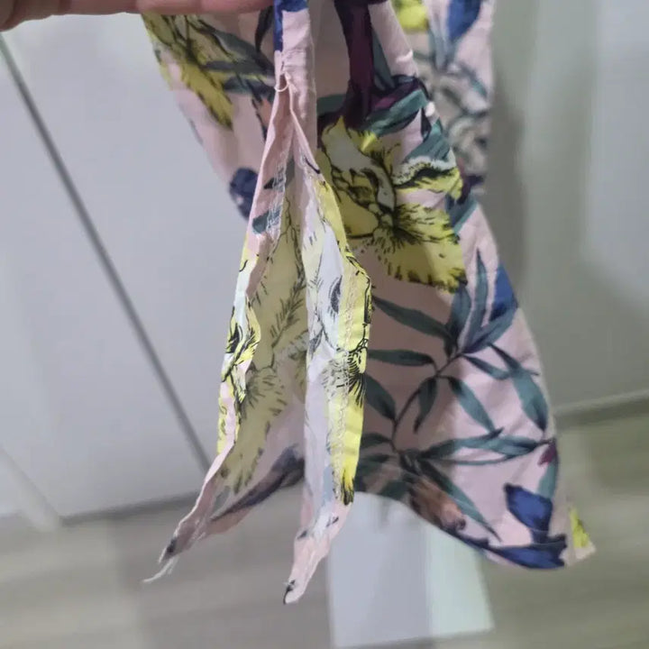 [BUNJANG] Soloist Flower Pattern Long Dress / 솔로이스트 플라워 반팔 롱 원피스 핑크