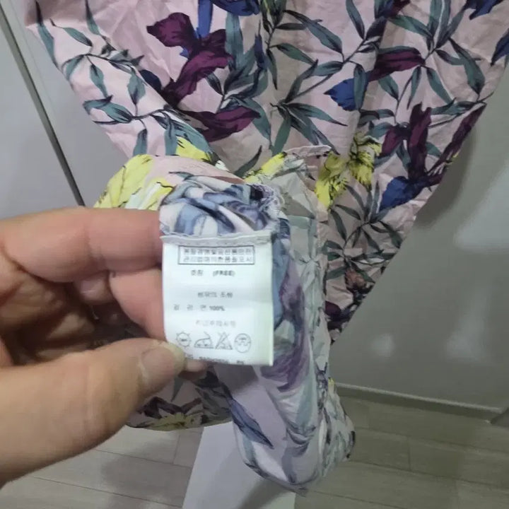 [BUNJANG] Soloist Flower Pattern Long Dress / 솔로이스트 플라워 반팔 롱 원피스 핑크