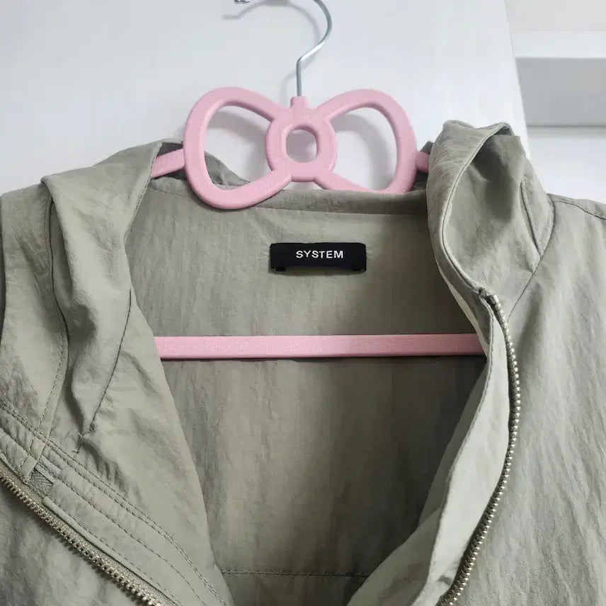 [BUNJANG] System Hooded Long Dress - Khaki / 시스템 후드 롱 원피스 카키