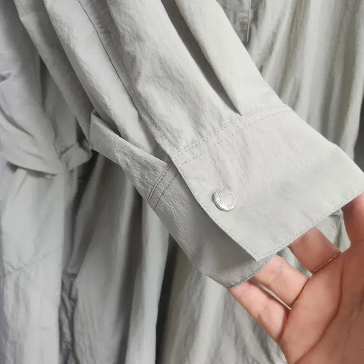 [BUNJANG] System Hooded Long Dress - Khaki / 시스템 후드 롱 원피스 카키