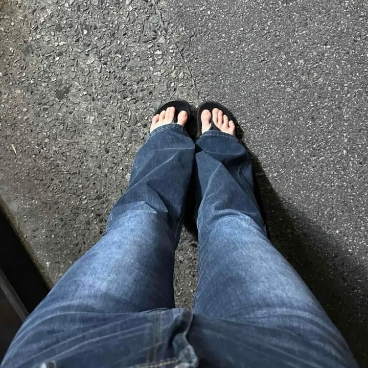 [BUNJANG] Bootcut Washed Denim Jeans / 부츠컷 워싱 데님
