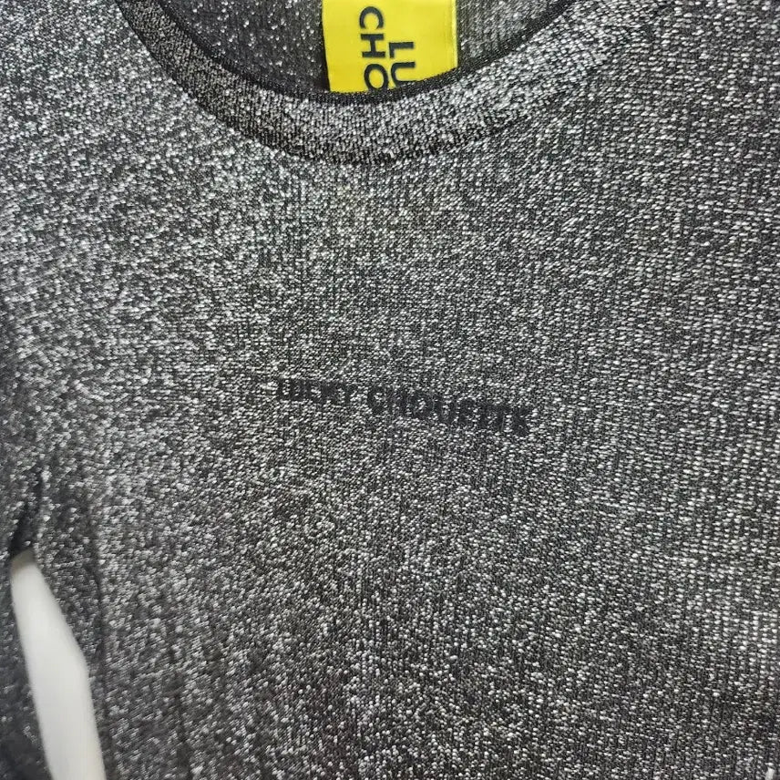 [BUNJANG] Lucky Chouette Black Glitter Long Sleeve T-shirt (M) / 럭키슈에뜨 블랙 글리터 긴팔 티셔츠 M