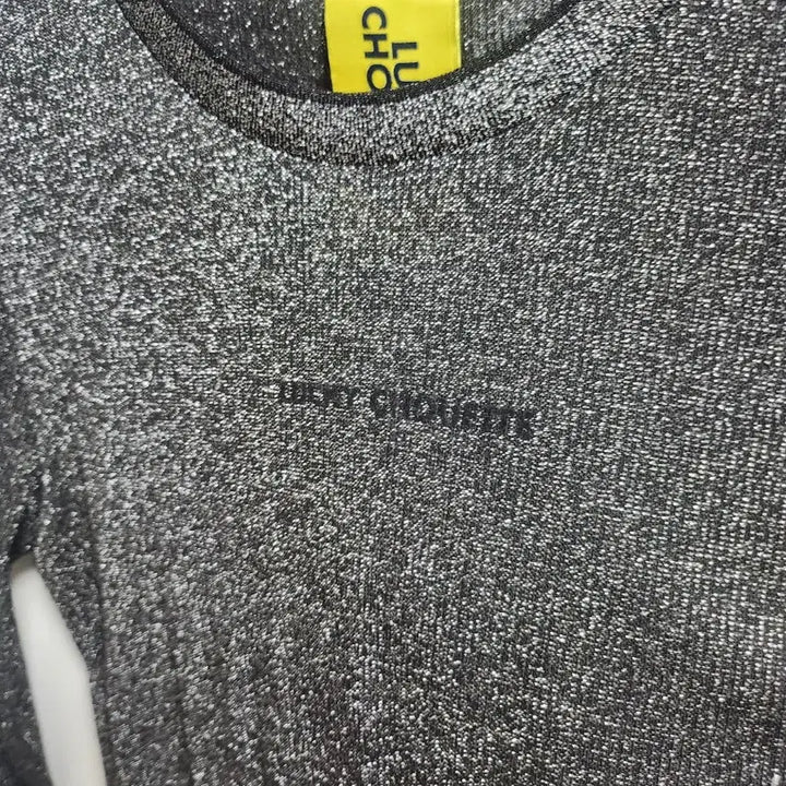 [BUNJANG] Lucky Chouette Black Glitter Long Sleeve T-shirt (M) / 럭키슈에뜨 블랙 글리터 긴팔 티셔츠 M