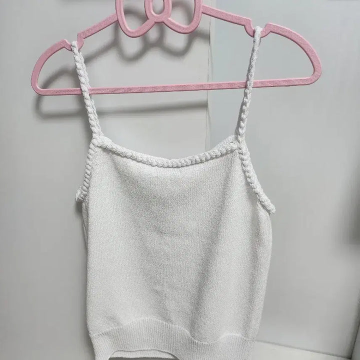 [BUNJANG] Object White Knit Tank Top / 오브제 화이트 니트나시