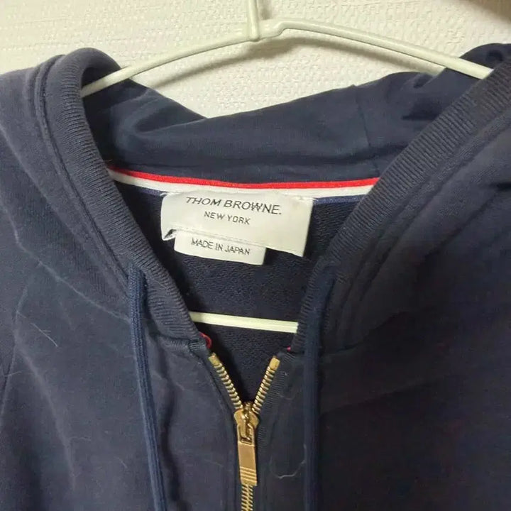 [BUNJANG] Thom Browne Navy Hooded Zip-Up 3 Size / 정품) 톰브라운 4선 네이비 후드집업 3사이즈