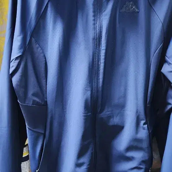[BUNJANG] Kappa Blue Hooded Windbreaker Jacket / 카파 블루 후드 바람막이 자켓