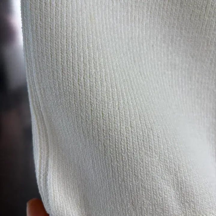[BUNJANG] White Knit Bustier / 화이트 니트 뷔스티에