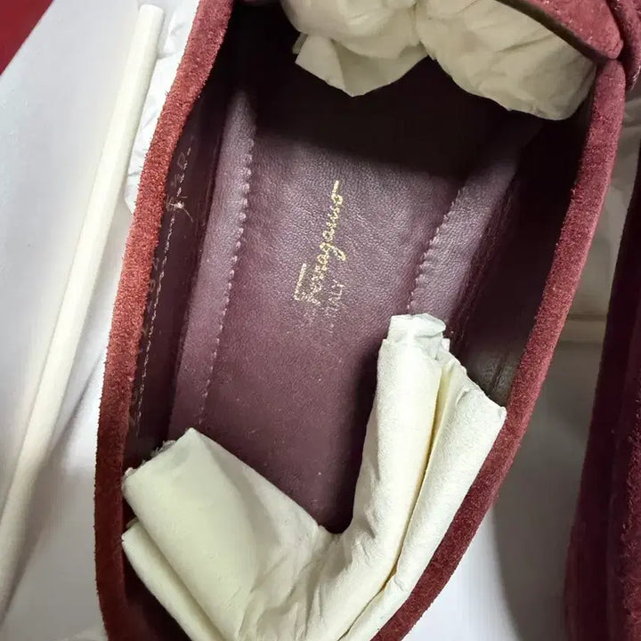 [BUNJANG] Ferragamo Berra Driving Shoes Wine 5.5D / 페라가모 여성 berra 드라이빙 슈즈 와인 5.5D