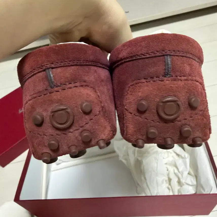 [BUNJANG] Ferragamo Berra Driving Shoes Wine 5.5D / 페라가모 여성 berra 드라이빙 슈즈 와인 5.5D