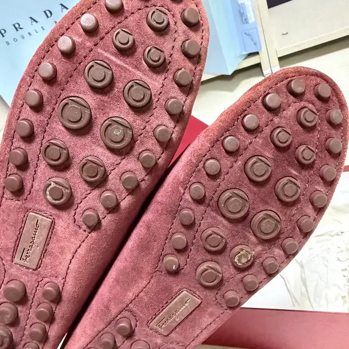 [BUNJANG] Ferragamo Berra Driving Shoes Wine 5.5D / 페라가모 여성 berra 드라이빙 슈즈 와인 5.5D