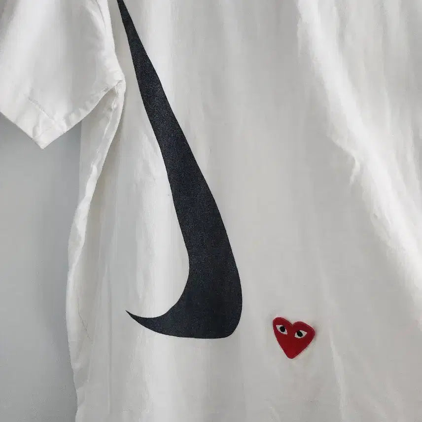 [BUNJANG] Comme des Garcons Nike Collaboration T-shirt White / 꼼데가르송 나이키 콜라보 반팔티 화이트