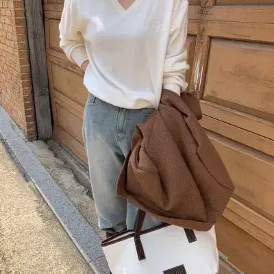 [BUNJANG] Noirnine Canvas Boat Bag / 누아르나인 캔버스 보트백(단종)