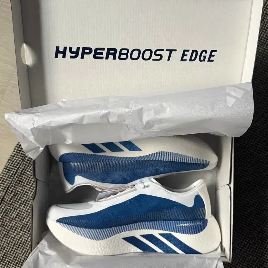 [BUNJANG] Adidas Hyperboost Edge Blue 275 Shoes / 아디다스 하이퍼부스트 엣지 블루 275