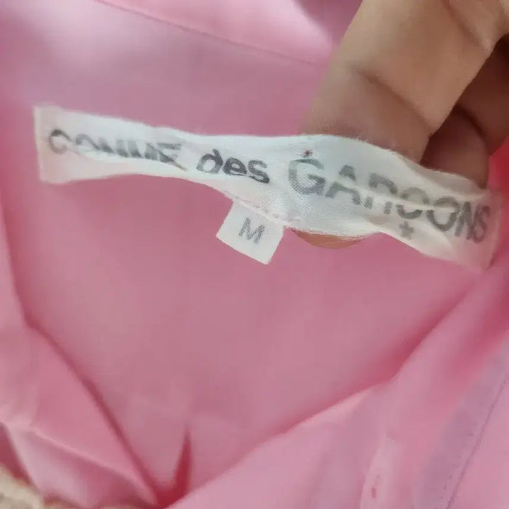 [BUNJANG] Comme des Garcons Pink Frill Blouse / 꼼데가르송  핑크색 프릴 장식 블라우스