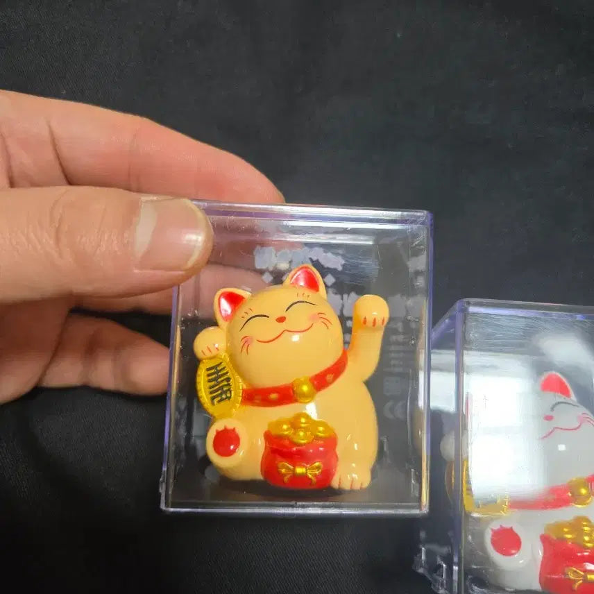 [BUNJANG] Maneki Neko Lucky Cat Ornament Set / (새상품)복 고양이 마네키네코(노랑/흰색/검정)