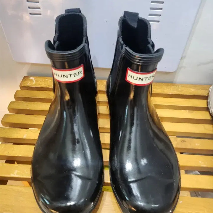 [BUNJANG] Hunter Black Chelsea Rain Boots / 헌터 블랙 첼시 레인부츠