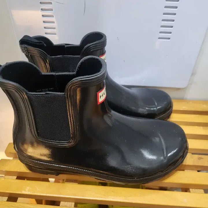 [BUNJANG] Hunter Black Chelsea Rain Boots / 헌터 블랙 첼시 레인부츠