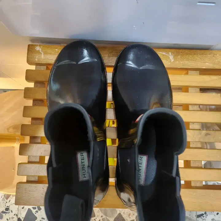 [BUNJANG] Hunter Black Chelsea Rain Boots / 헌터 블랙 첼시 레인부츠