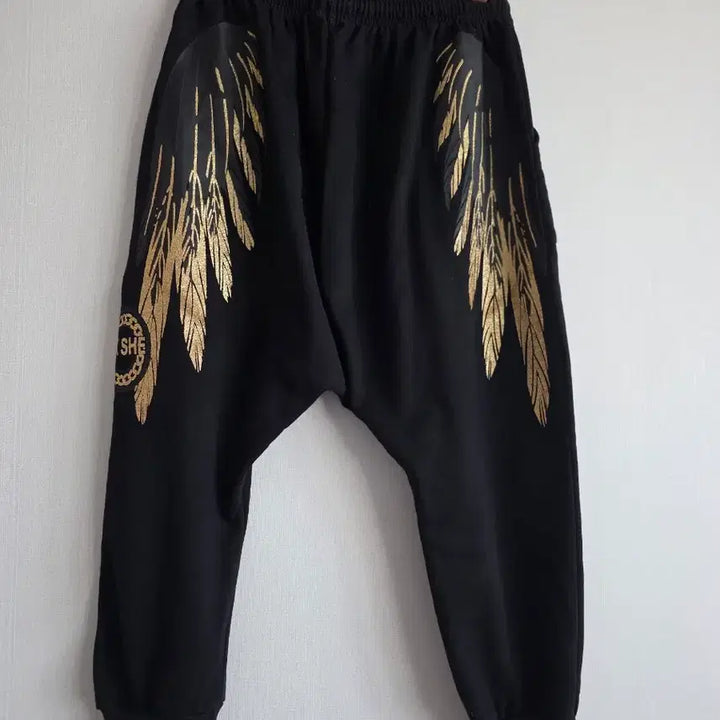 [BUNJANG] Black Baggy Training Pants / 블랙 배기 트레이닝 바지