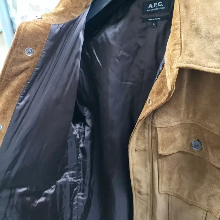 [BUNJANG] A.P.C. Suede Jacket Brown L / A.P.C 아페쎄 스웨이드 자켓 브라운 L