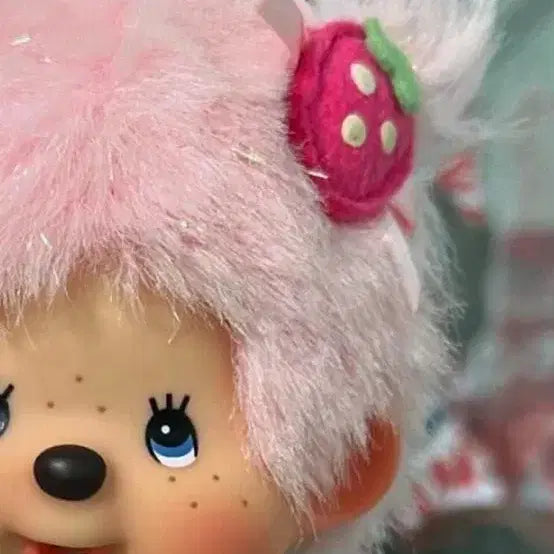 [BUNJANG] Vintage Strawberry Monchhichi Doll / 고전 스트로베리 몬치치