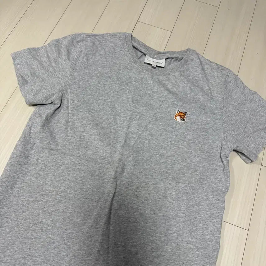 [BUNJANG] Maison Kitsune Fox Head Gray T-shirt / 메종키츠네 폭스헤드 그레이 반팔티셔츠 M