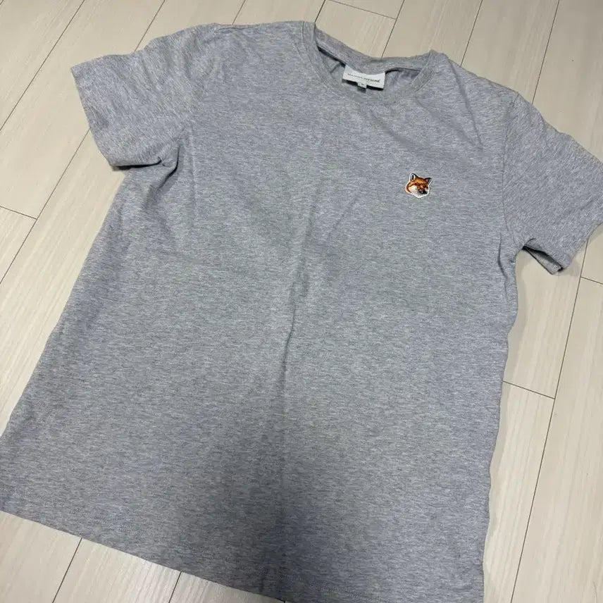 [BUNJANG] Maison Kitsune Fox Head Gray T-shirt / 메종키츠네 폭스헤드 그레이 반팔티셔츠 M
