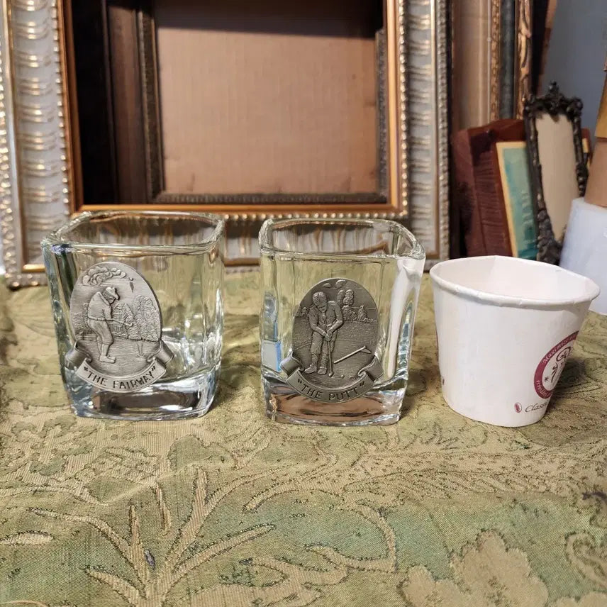 [SOLD OUT] 세트에20000원 미사용 주석+유리 두껍고 묵직합니다 크기7.5cmX7