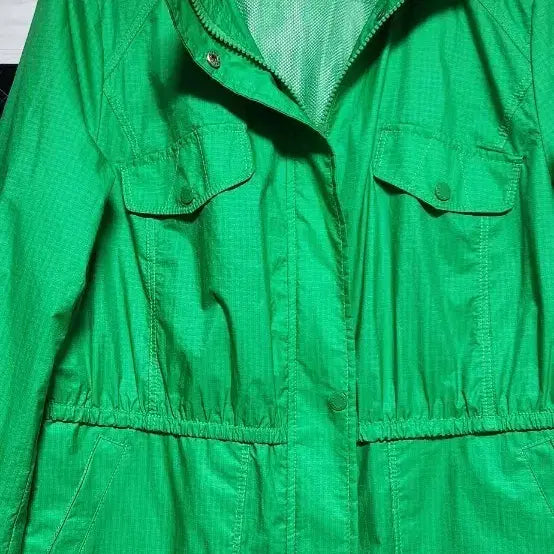 [BUNJANG] Crocodile Green Windbreaker Jacket / 크로커다일 그린색 후드 바람막이 자켓