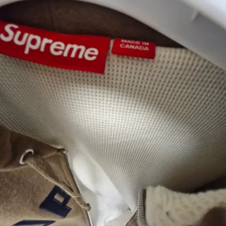 [BUNJANG] Supreme Thermal Lined Zip-Up Hoodie Sweatshirt Dusty Brown / 슈프림 아크 써멀 라인드 집업 후드 스웨트셔츠 더스티 브라운 - 25FW
