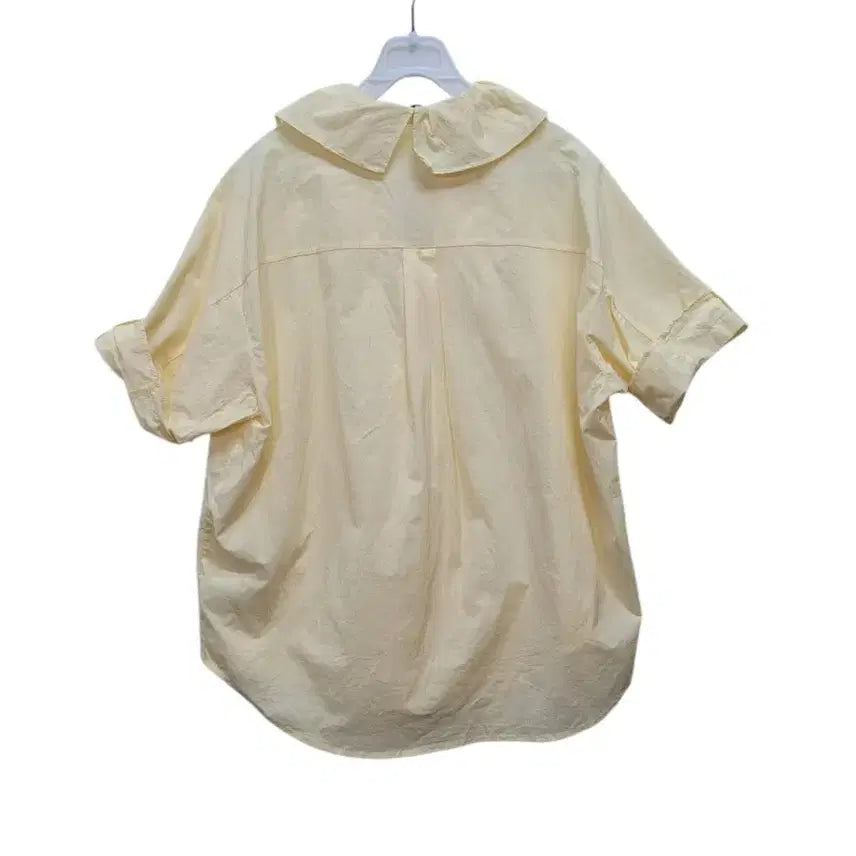 [BUNJANG] Light Yellow Blouse / 인견 혼방소재 라이트 옐로우컬러 얇고 시원한 블라우스