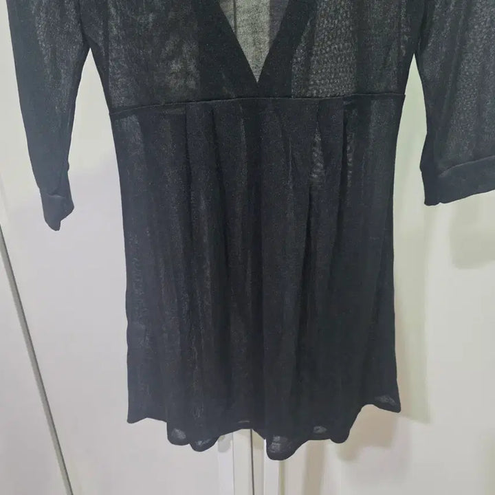 [BUNJANG] VIKI Black Sheer 3/4 Sleeve Cardigan / VIKI 비키 블랙 시스루 7부 소매 가디건