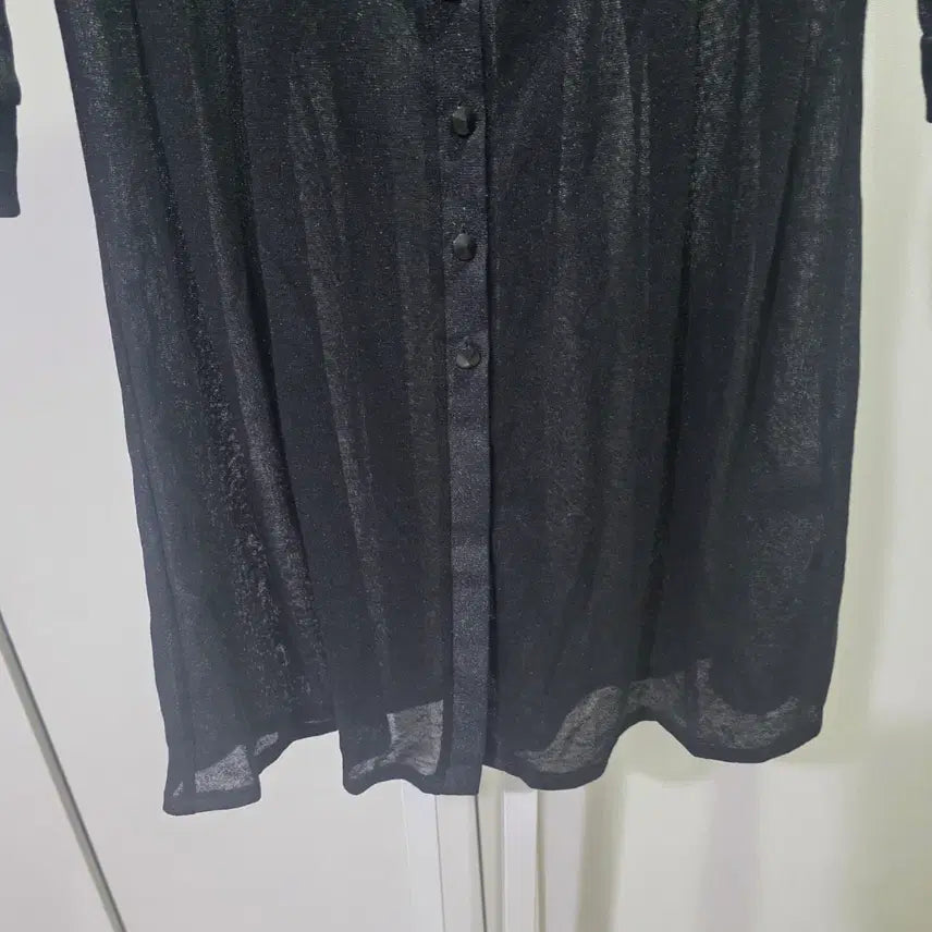[BUNJANG] VIKI Black Sheer 3/4 Sleeve Cardigan / VIKI 비키 블랙 시스루 7부 소매 가디건
